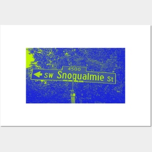 Southwest Snoqualmie Street, West Seattle, Washington by Mistah Wilson Posters and Art